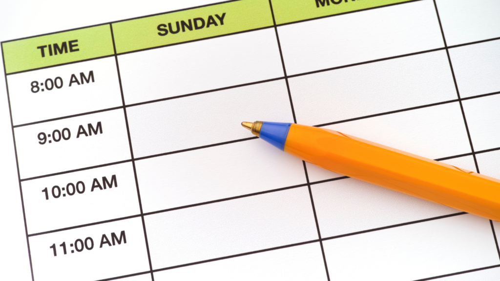 Self Storage Maintenance schedule